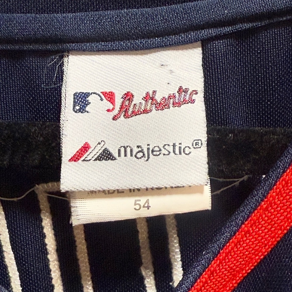 Majestic Navy men’s Baseball Jersey Mauer 2009 size 54 - Picture 4 of 10